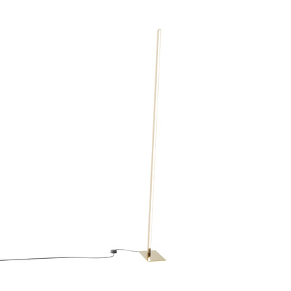 Torch LED Floor Lamp in Water Tower Redwood/Polished Brass.