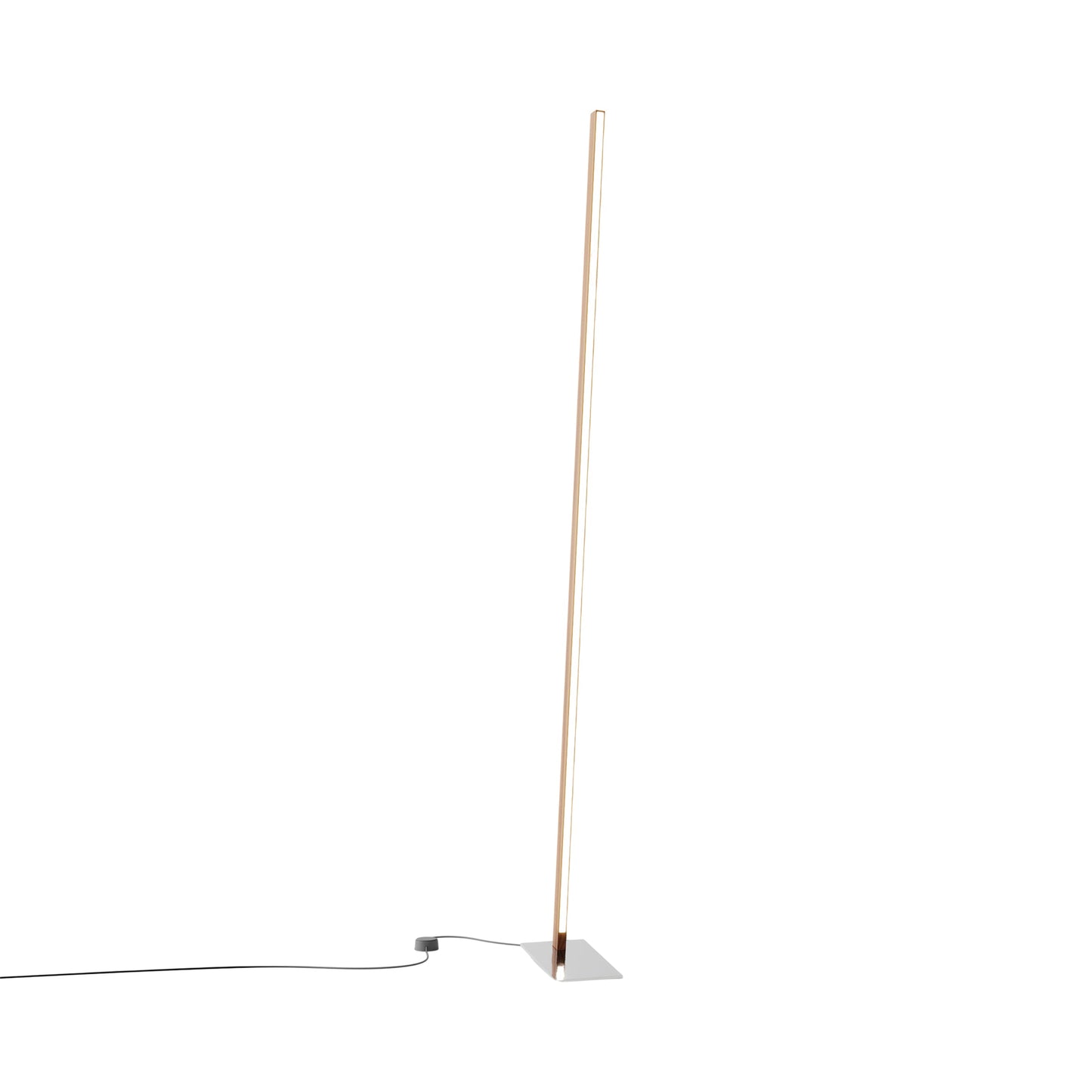 Torch LED Floor Lamp in Water Tower Redwood/Polished Nickel.