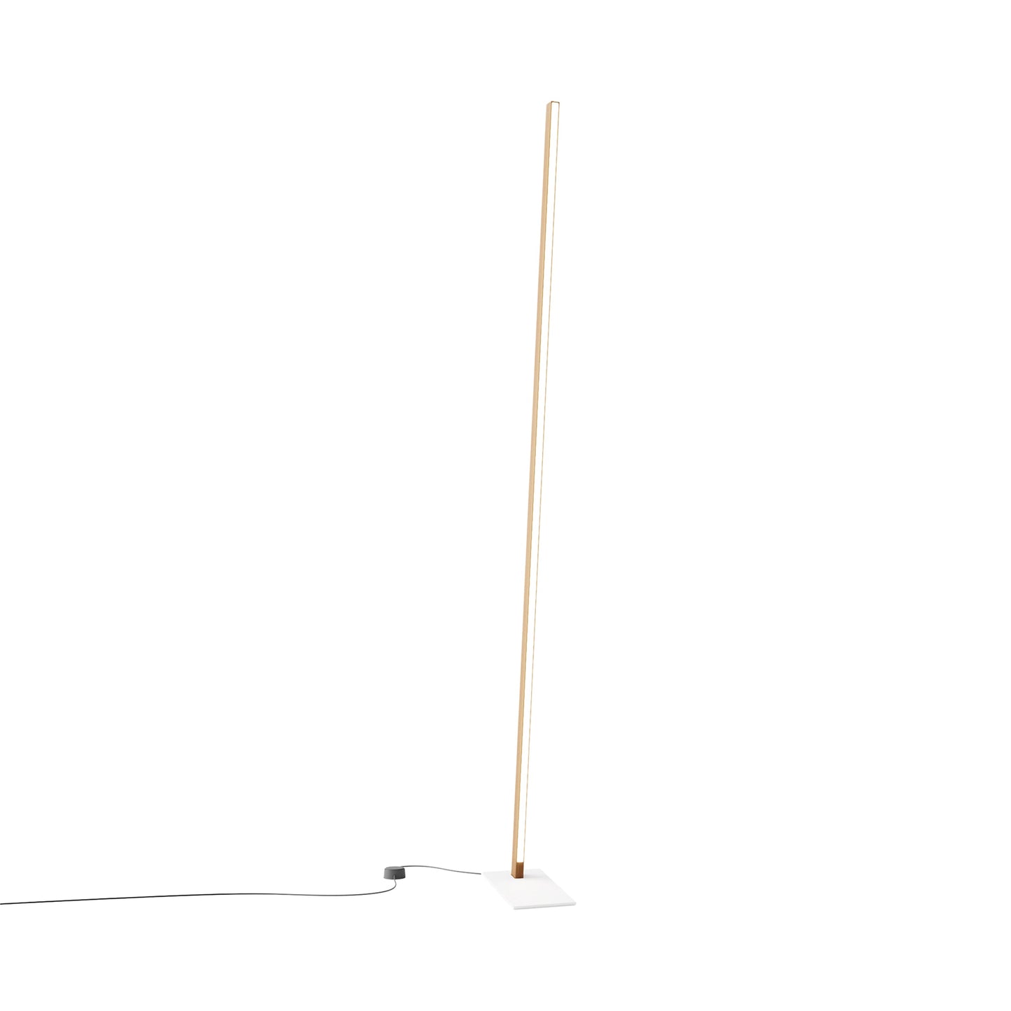Torch LED Floor Lamp in Heart Pine (Reclaimed)/White.
