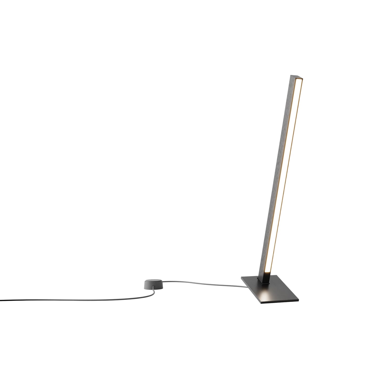 Torch LED Table Lamp in Ebonized Oak/Blackened (24-Inch).