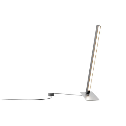 Torch LED Table Lamp in Ebonized Oak/Brushed Nickel (24-Inch).