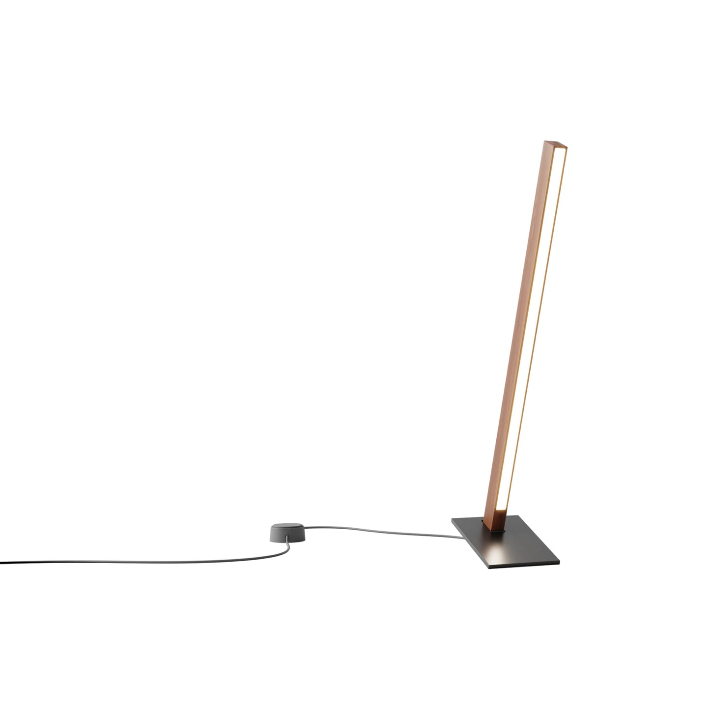 Torch LED Table Lamp in Water Tower Redwood/Blackened (24-Inch).
