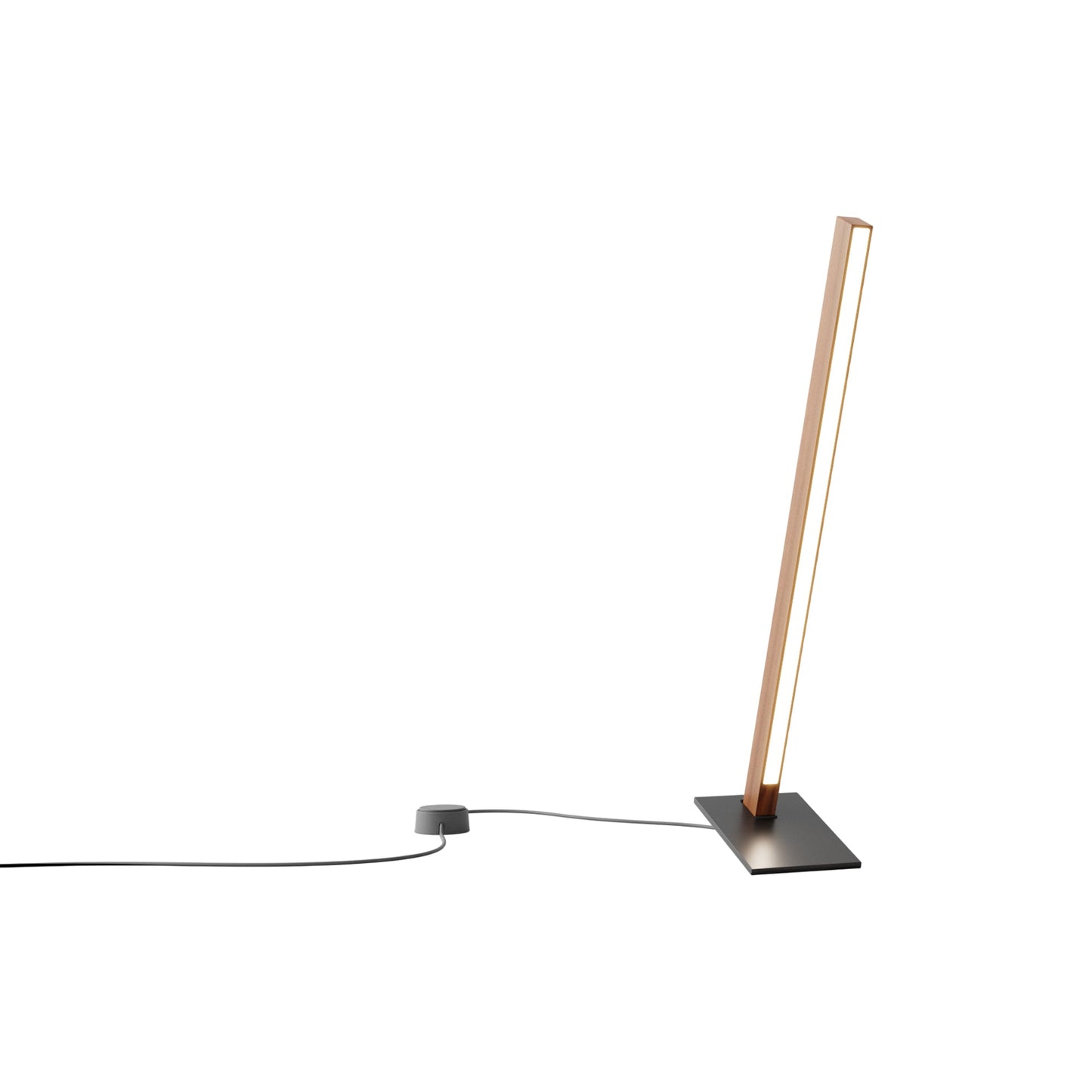 Torch LED Table Lamp in Water Tower Redwood/Matte Black (24-Inch).
