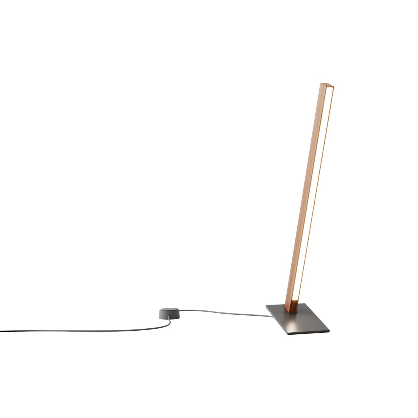 Torch LED Table Lamp in Water Tower Redwood/Slate Grey (24-Inch).