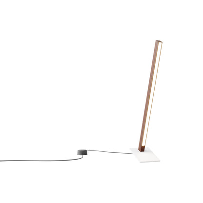 Torch LED Table Lamp in Water Tower Redwood/White (24-Inch).