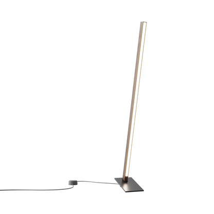 Torch LED Table Lamp in American Walnut/Blackened (35.75-Inch).