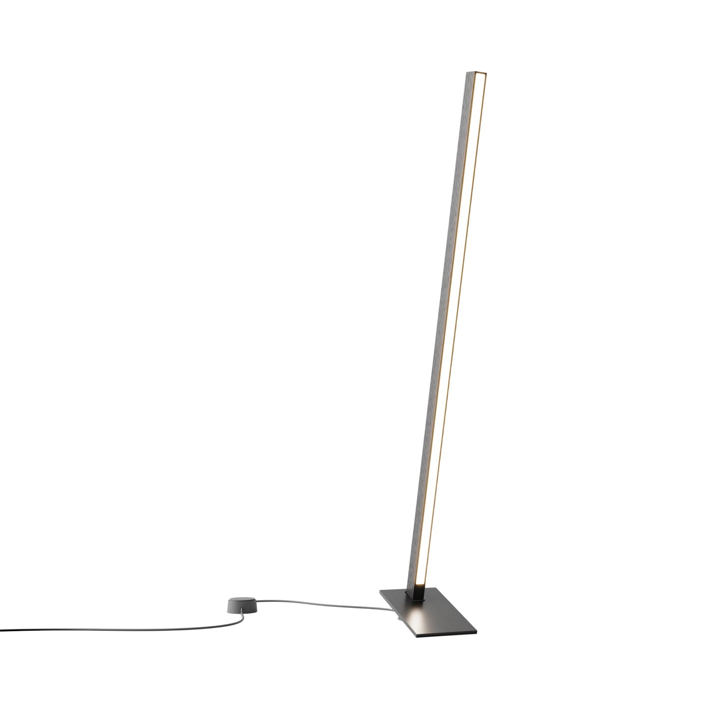 Torch LED Table Lamp in Ebonized Oak/Blackened (35.75-Inch).