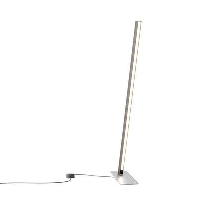 Torch LED Table Lamp in Ebonized Oak/Brushed Nickel (35.75-Inch).
