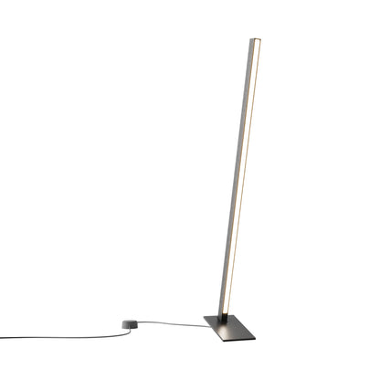 Torch LED Table Lamp in Ebonized Oak/Matte Black (35.75-Inch).