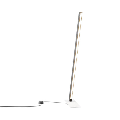 Torch LED Table Lamp in Ebonized Oak/White (35.75-Inch).