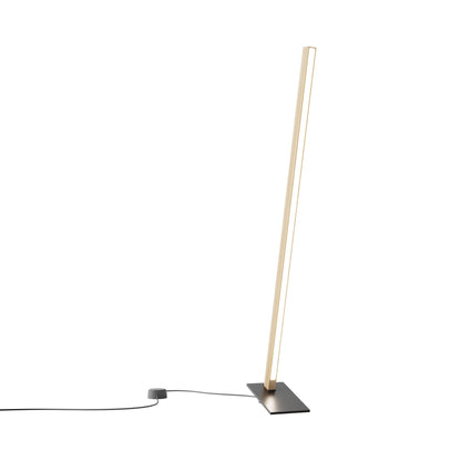 Torch LED Table Lamp in Maple/Blackened (35.75-Inch).