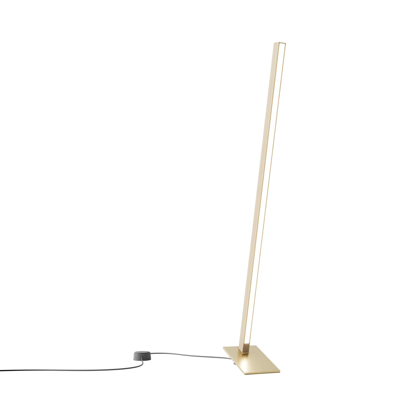 Torch LED Table Lamp in Maple/Brushed Brass (35.75-Inch).