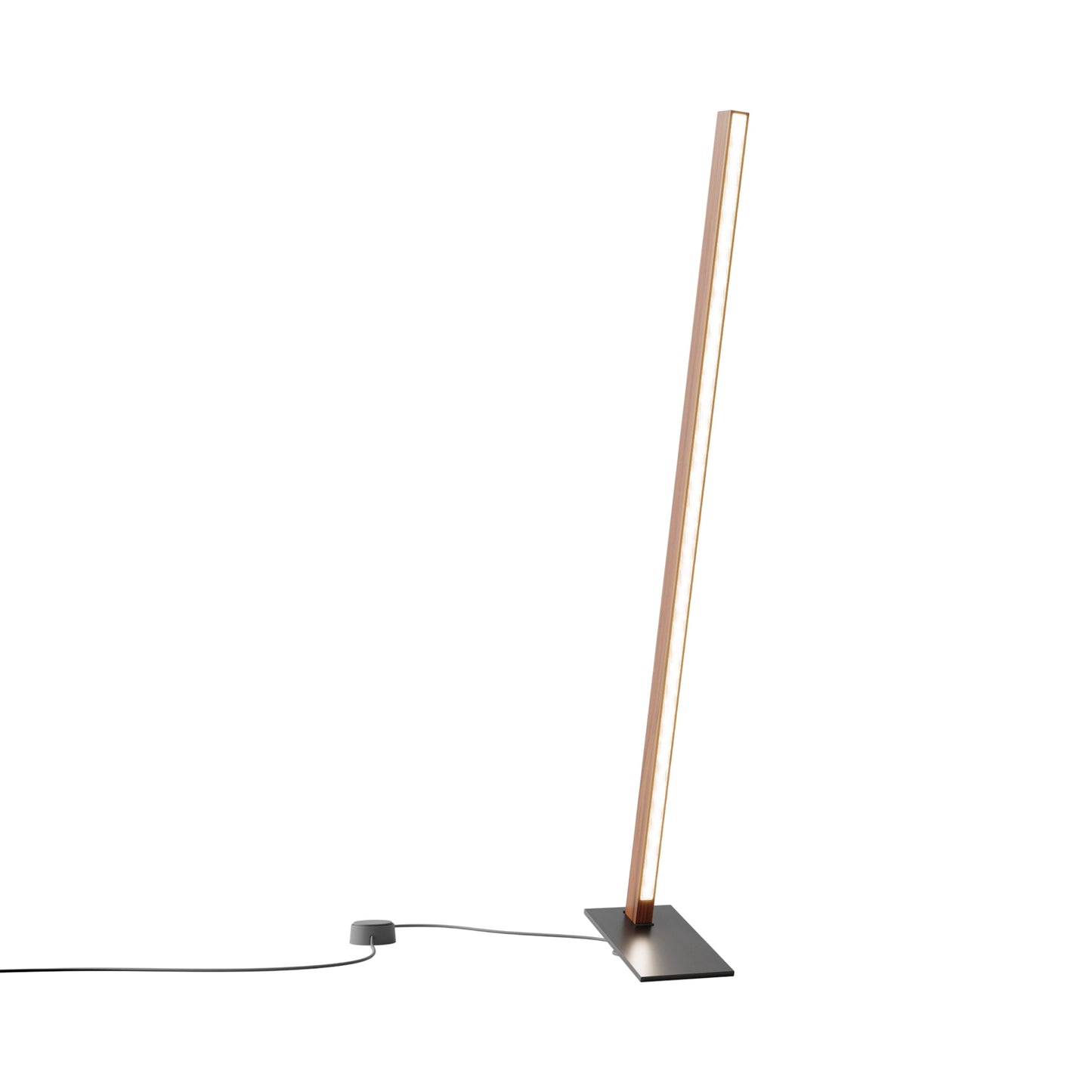 Torch LED Table Lamp in Water Tower Redwood/Blackened (35.75-Inch).