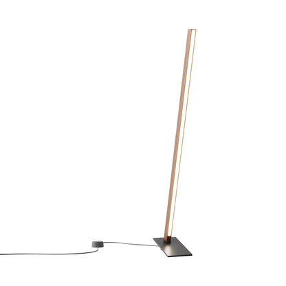 Torch LED Table Lamp in Water Tower Redwood/Matte Black (35.75-Inch).