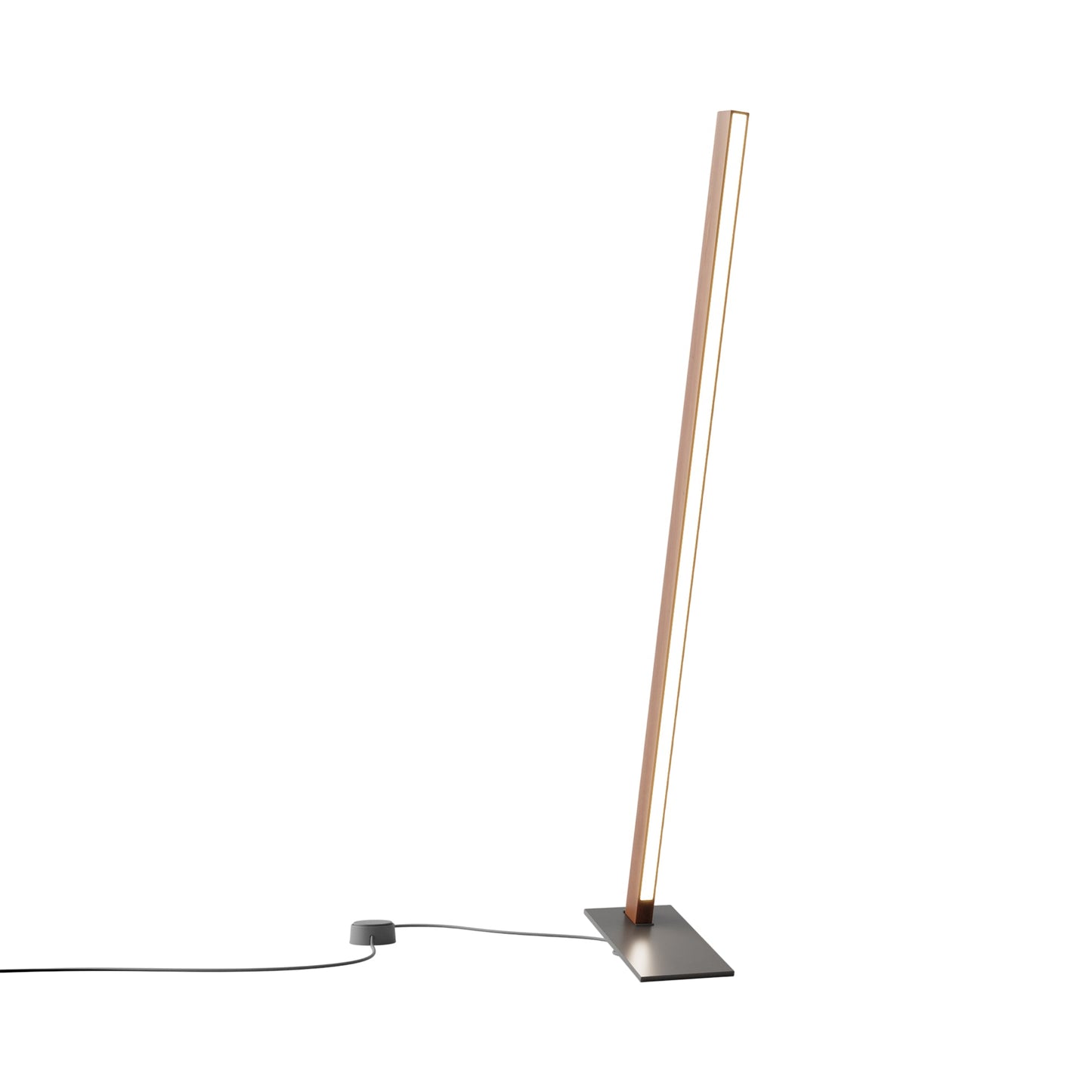Torch LED Table Lamp in Water Tower Redwood/Slate Grey (35.75-Inch).