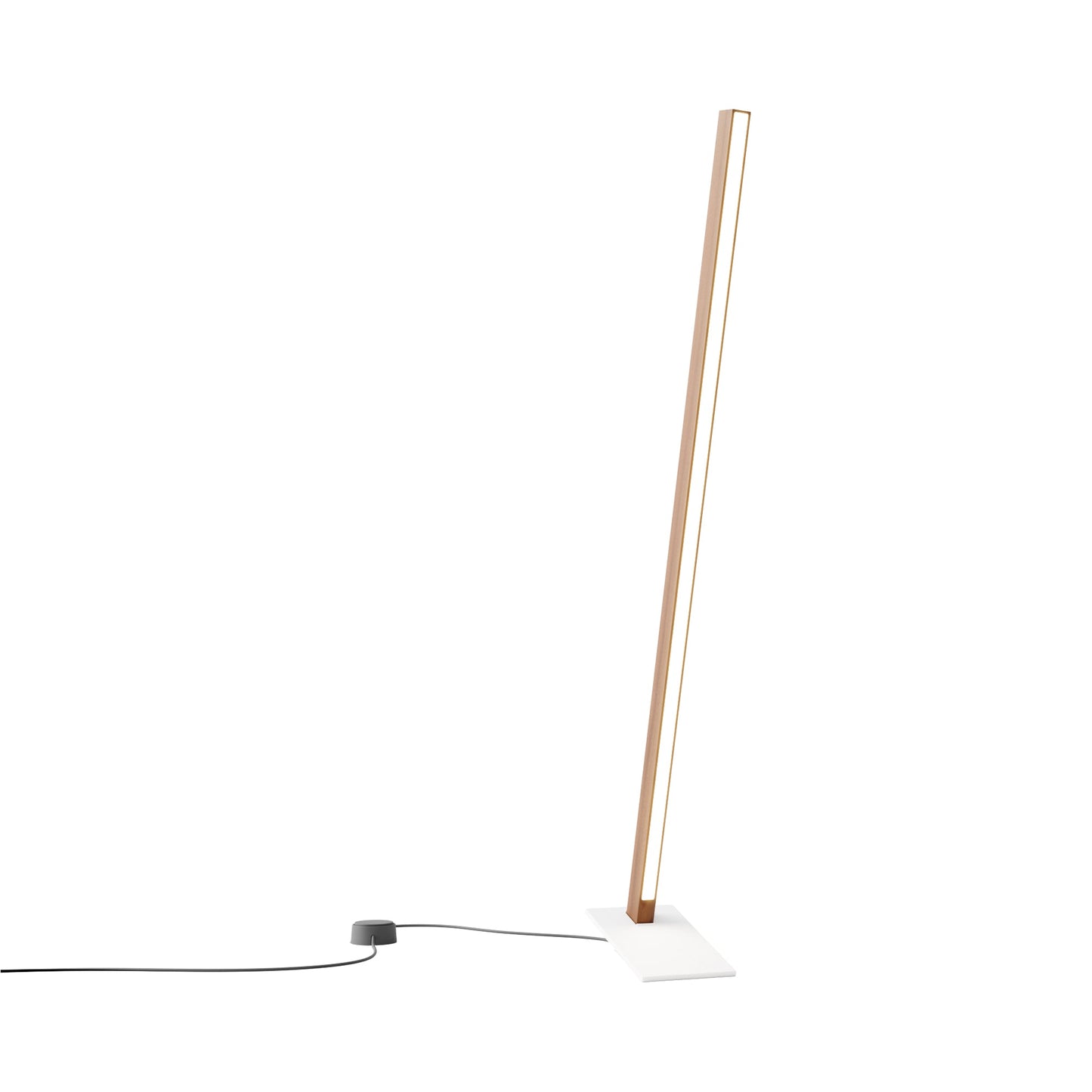 Torch LED Table Lamp in Water Tower Redwood/White (35.75-Inch).