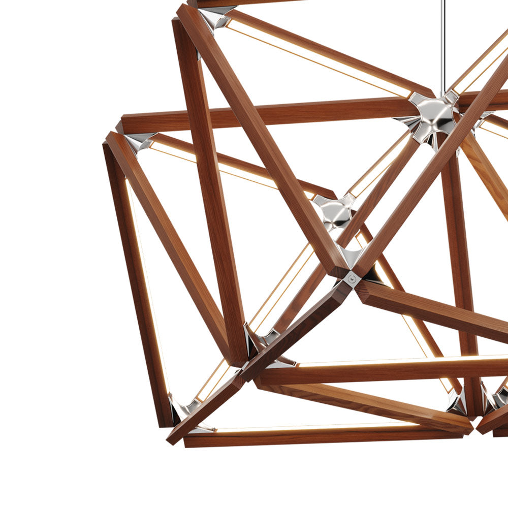 Triple X LED Chandelier in Detail.