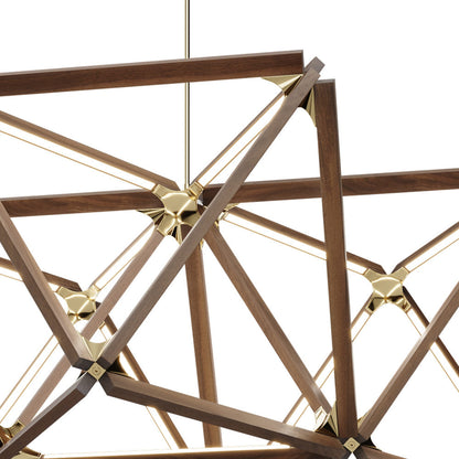 Triple X LED Chandelier in Detail.