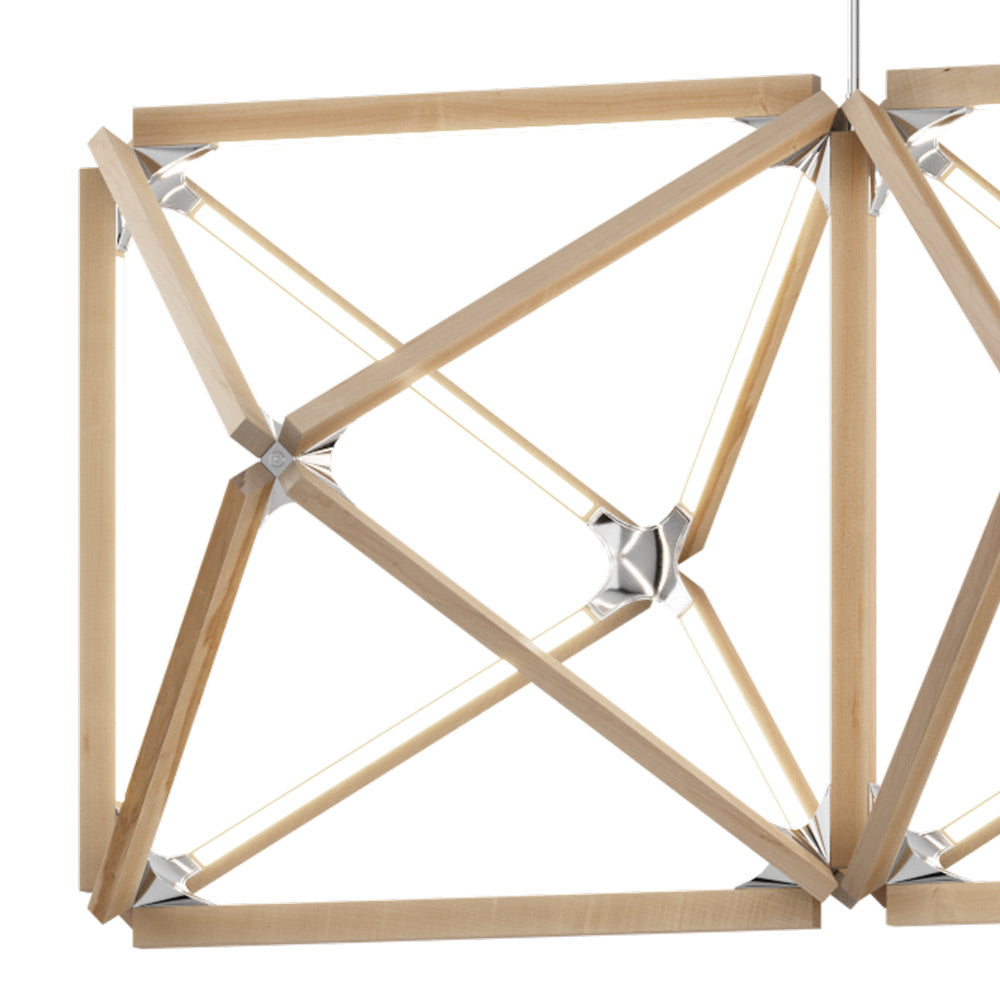 Truss LED Chandelier in Detail.