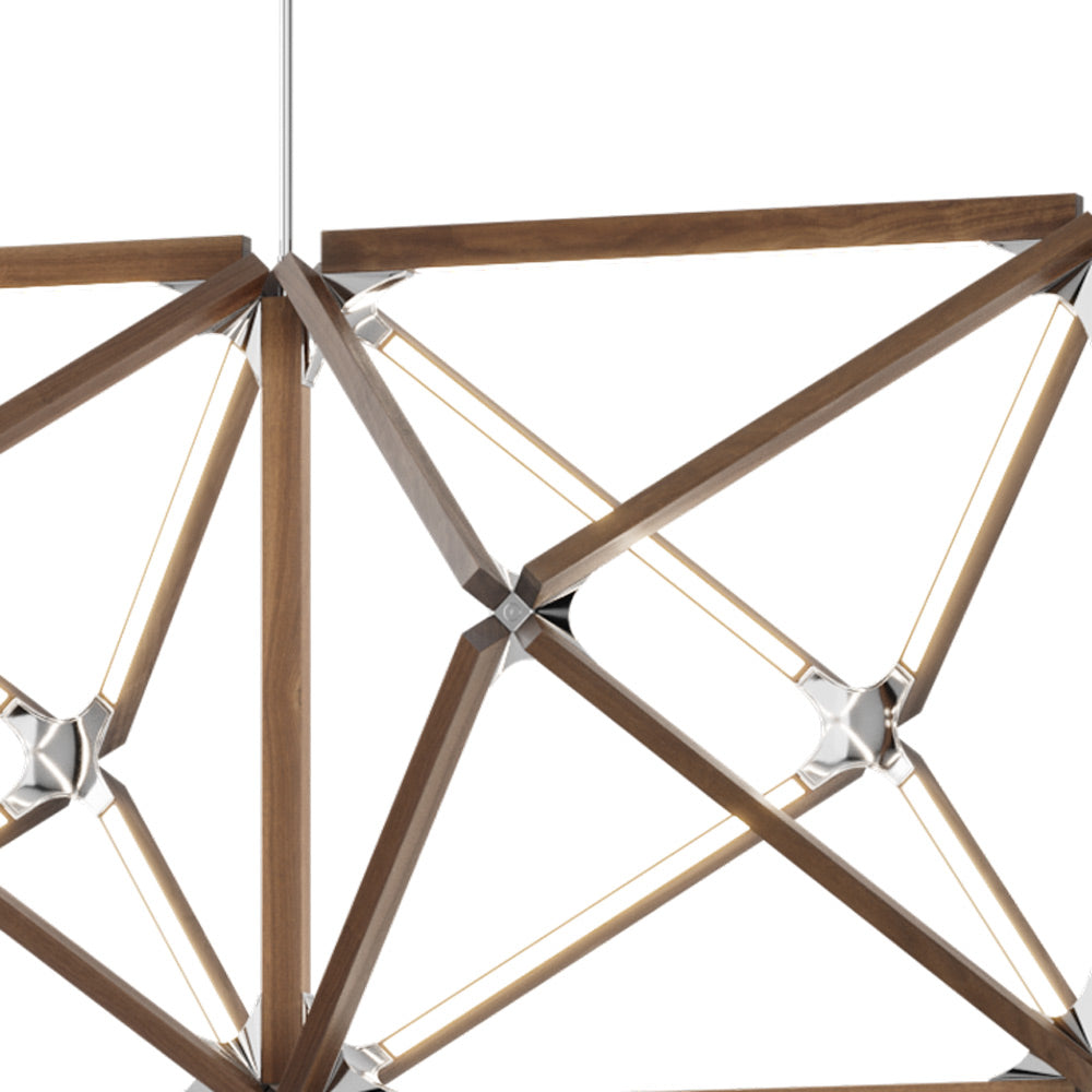 Truss LED Chandelier in Detail.