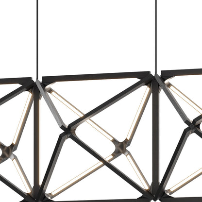 Truss Linear LED Chandelier in Detail.
