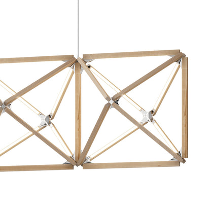 Truss Linear LED Chandelier in Detail.