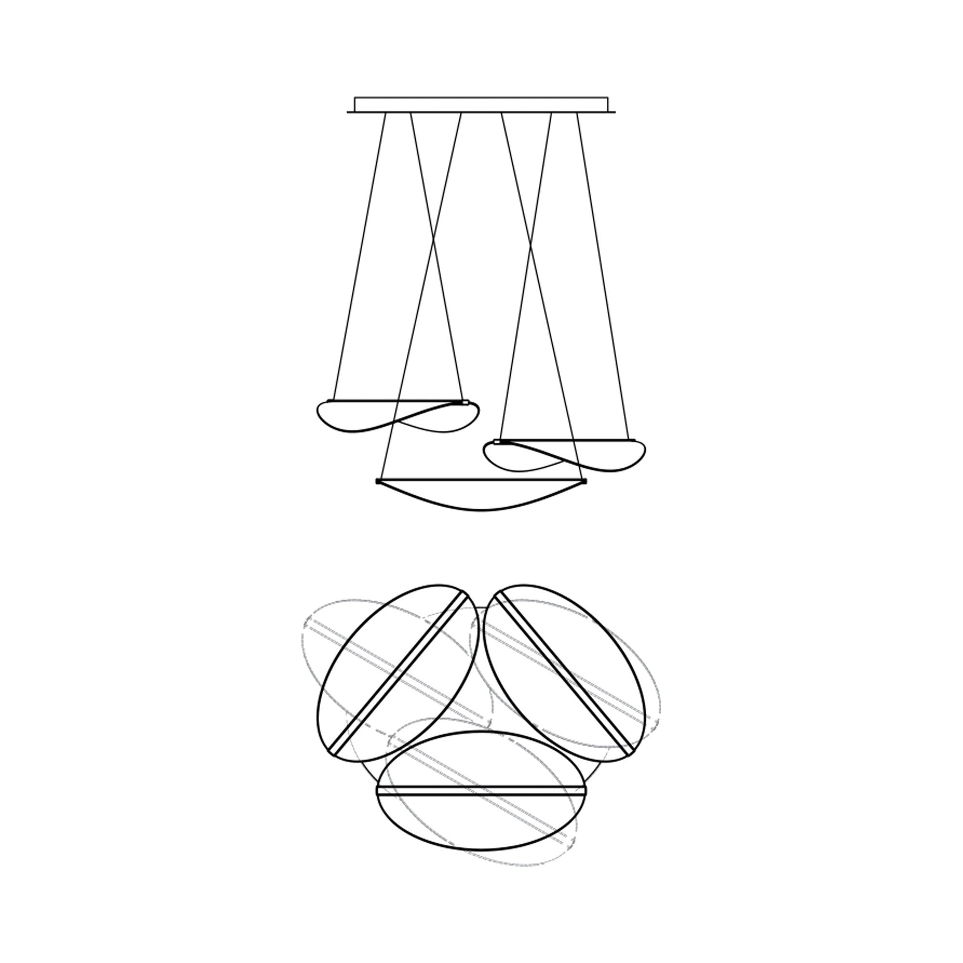 Diphy Multi Light LED Pendant Light.