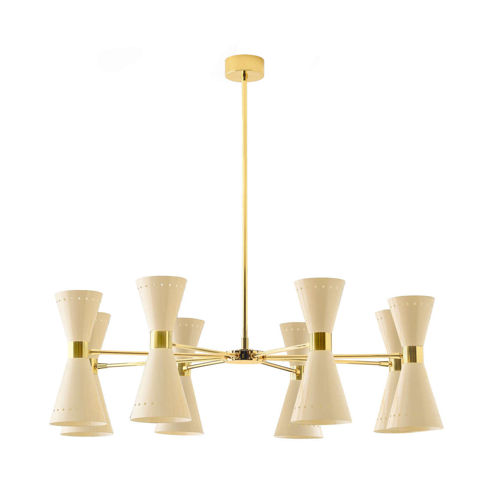 Megafono Pendant Light in Ivory (16-Light).