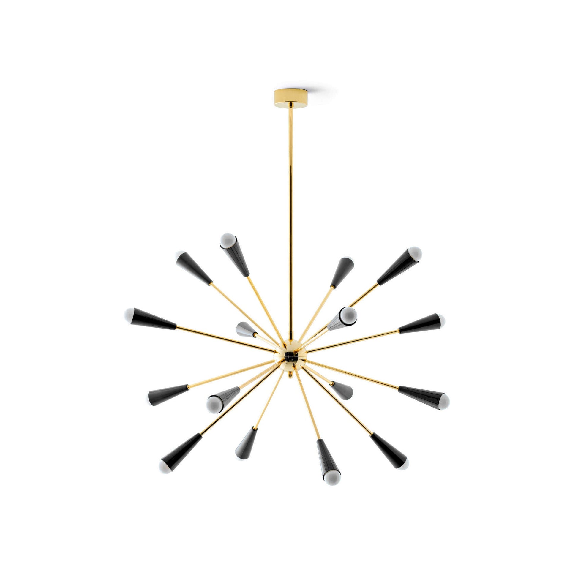 Sputnik Suspension Chandelier in Black.