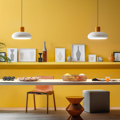 Trepiù LED Pendant Light in dining room.