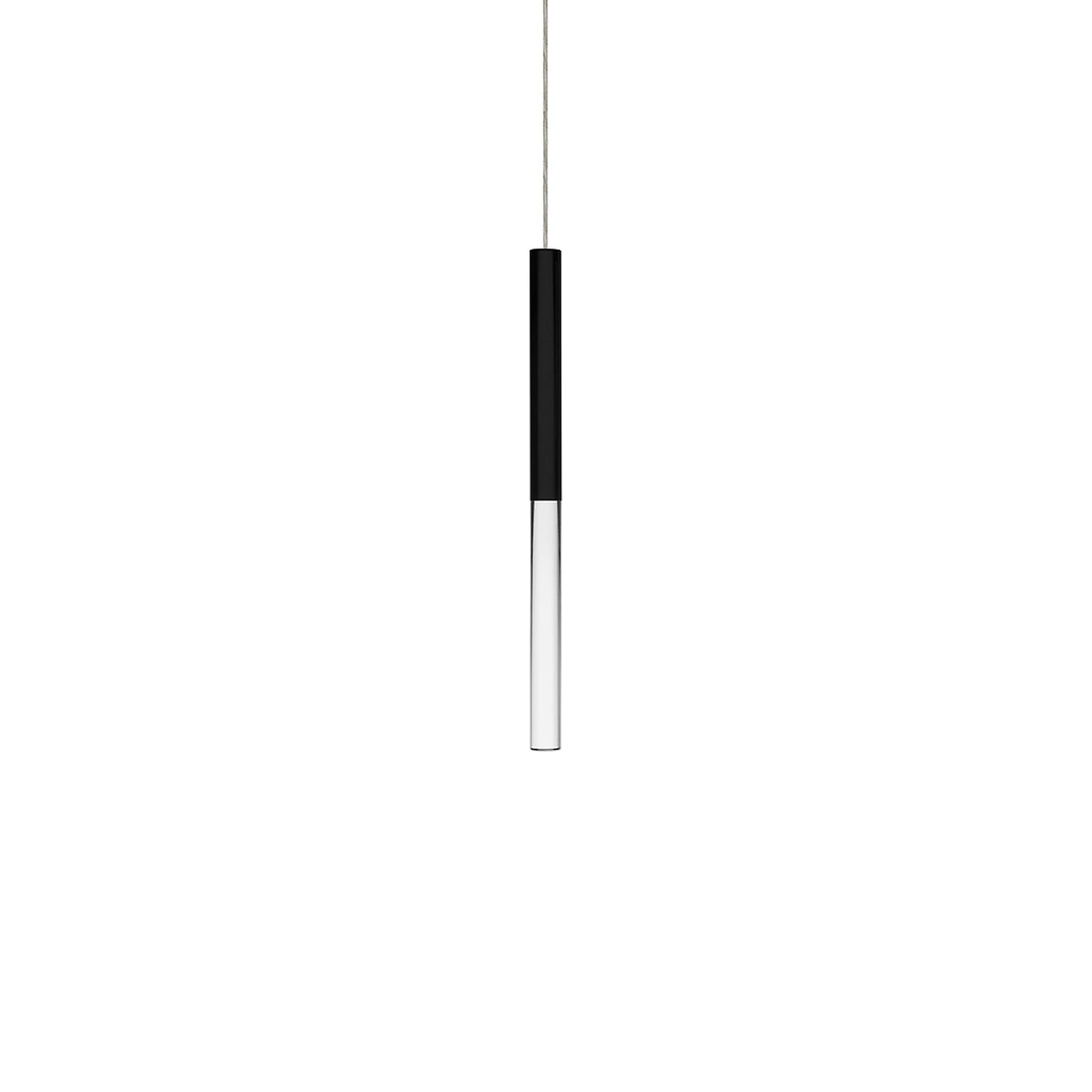 Acrylic LED Pendant Light in Black (Small).