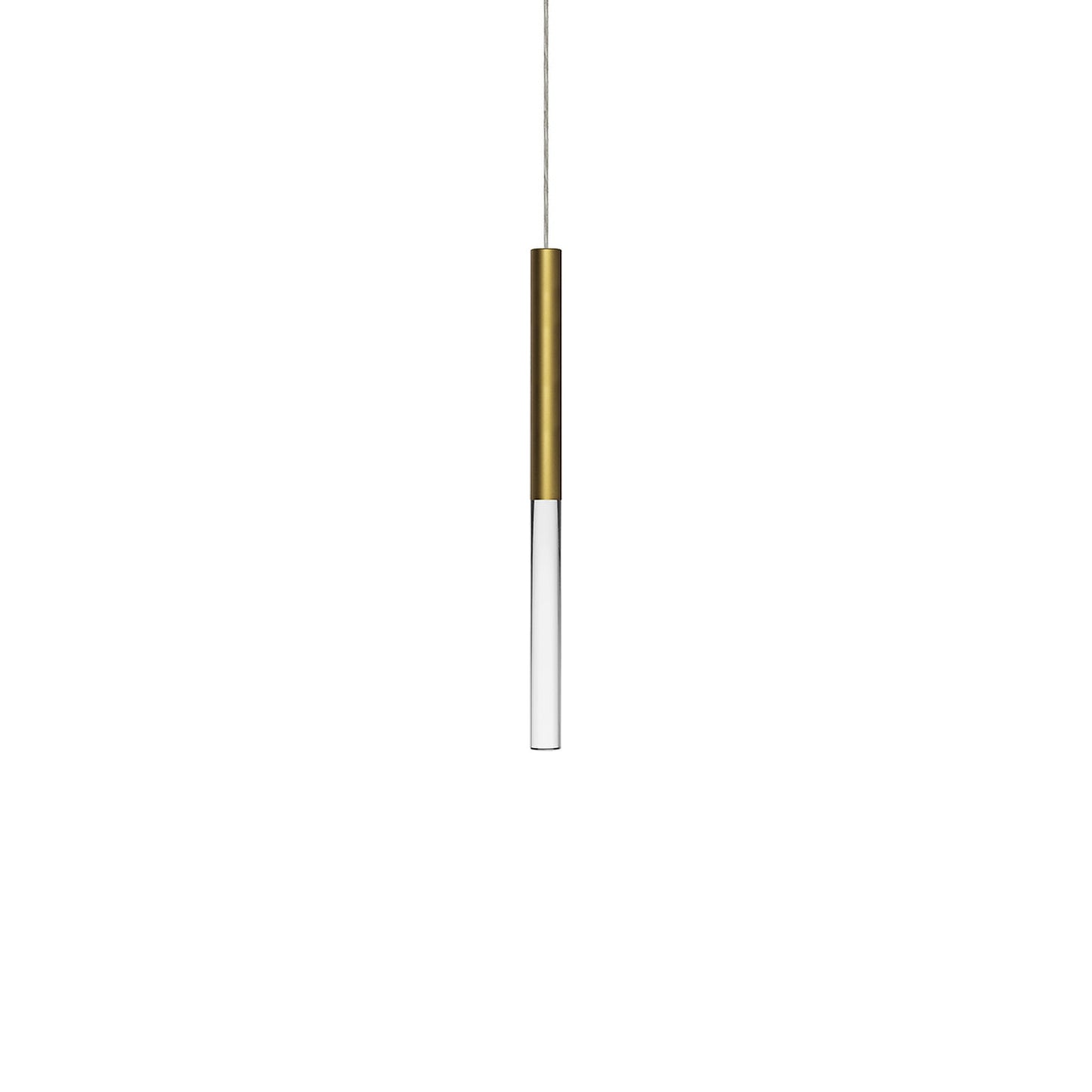 Acrylic LED Pendant Light in Gold (Small).