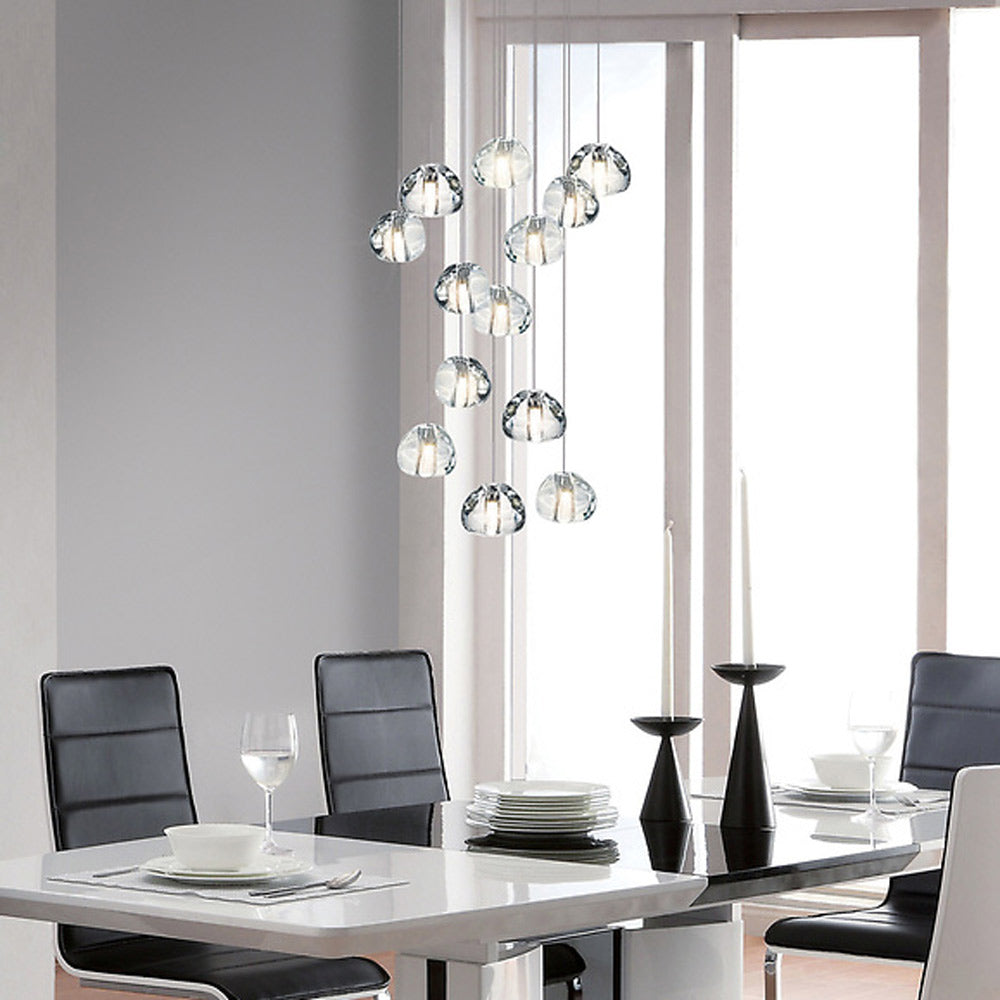 Blob II Multi Light Pendant Light in dining room.