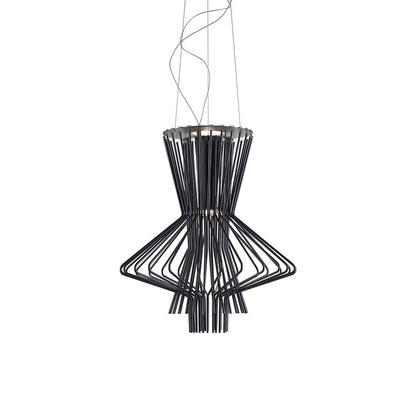 Bronx LED Pendant Light in Matte Black (3 X Aircraft Cables Clear SVT).