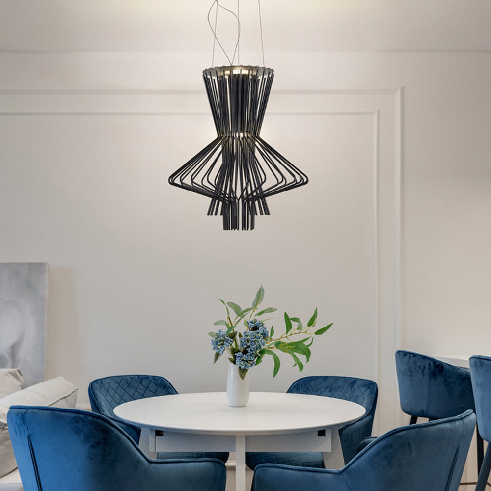 Bronx LED Pendant Light in living room.