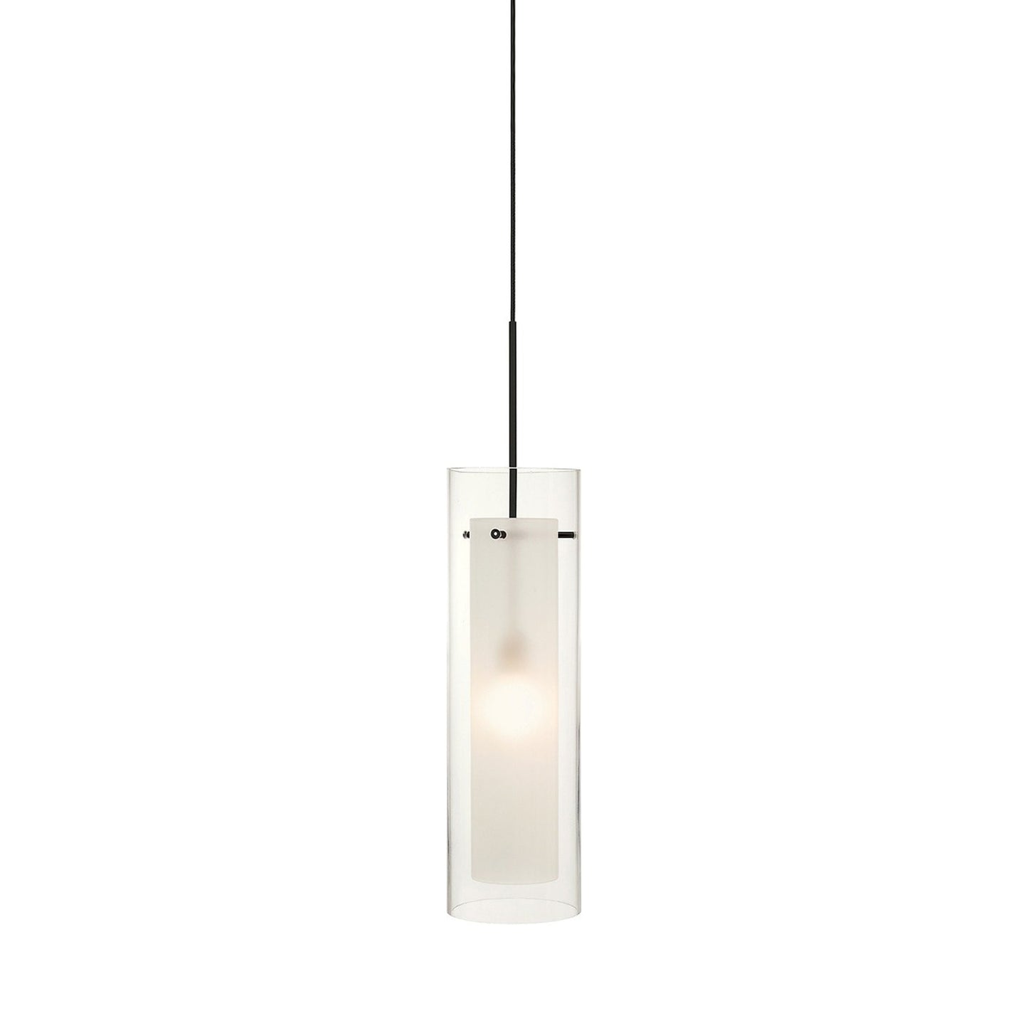 Doppio Pendant Light in Black.