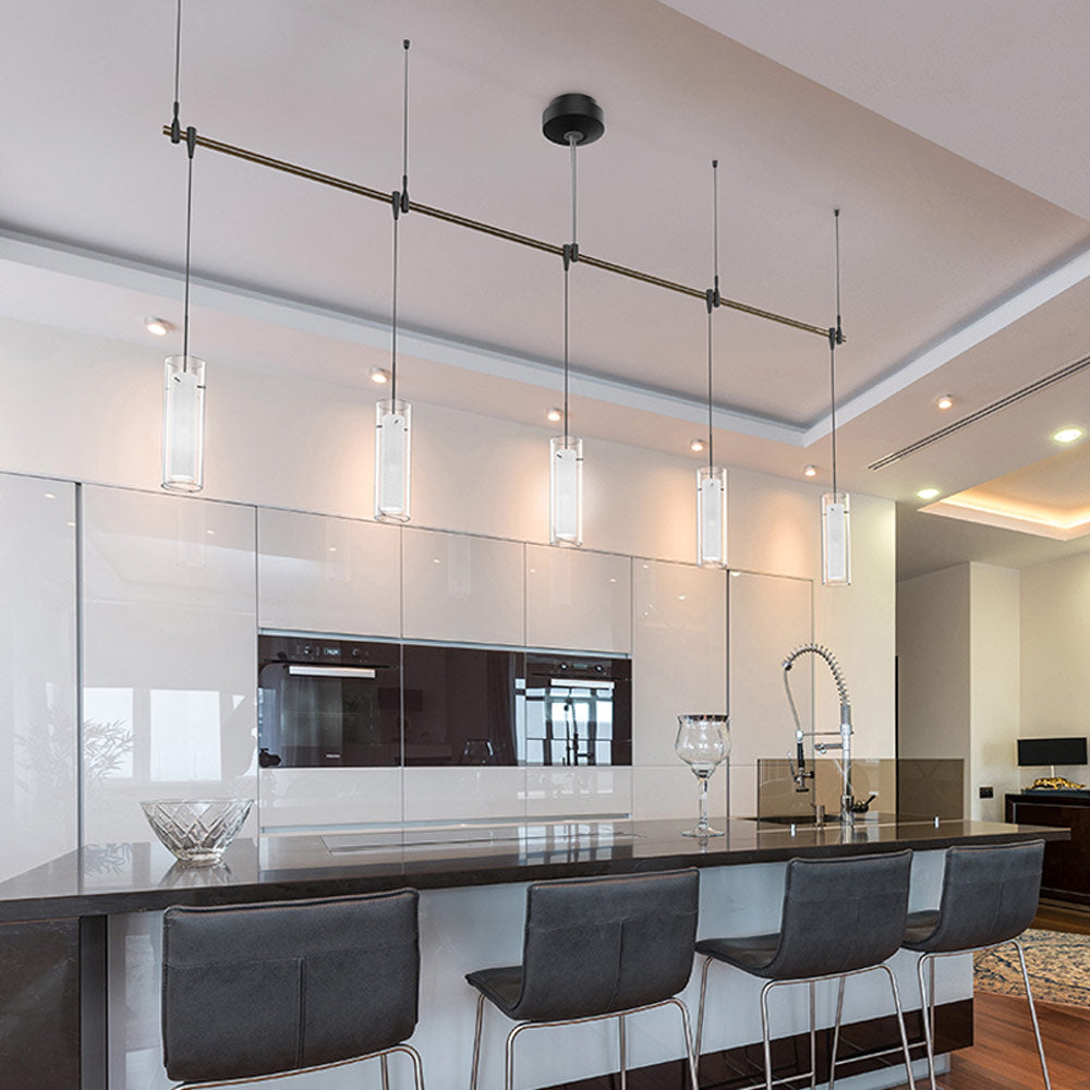 Doppio Pendant Light in kitchen.