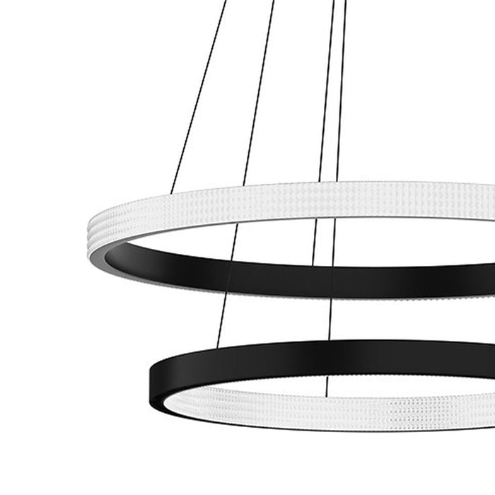 Double Ring LED Pendant Light in Detail.