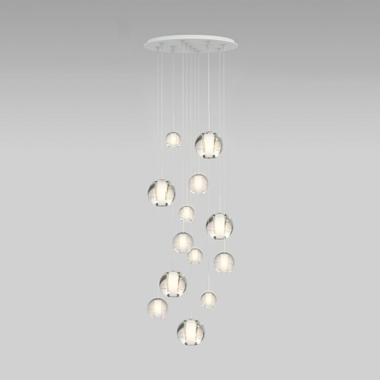 Gracie Chandelier in White/Frost (13-Light).