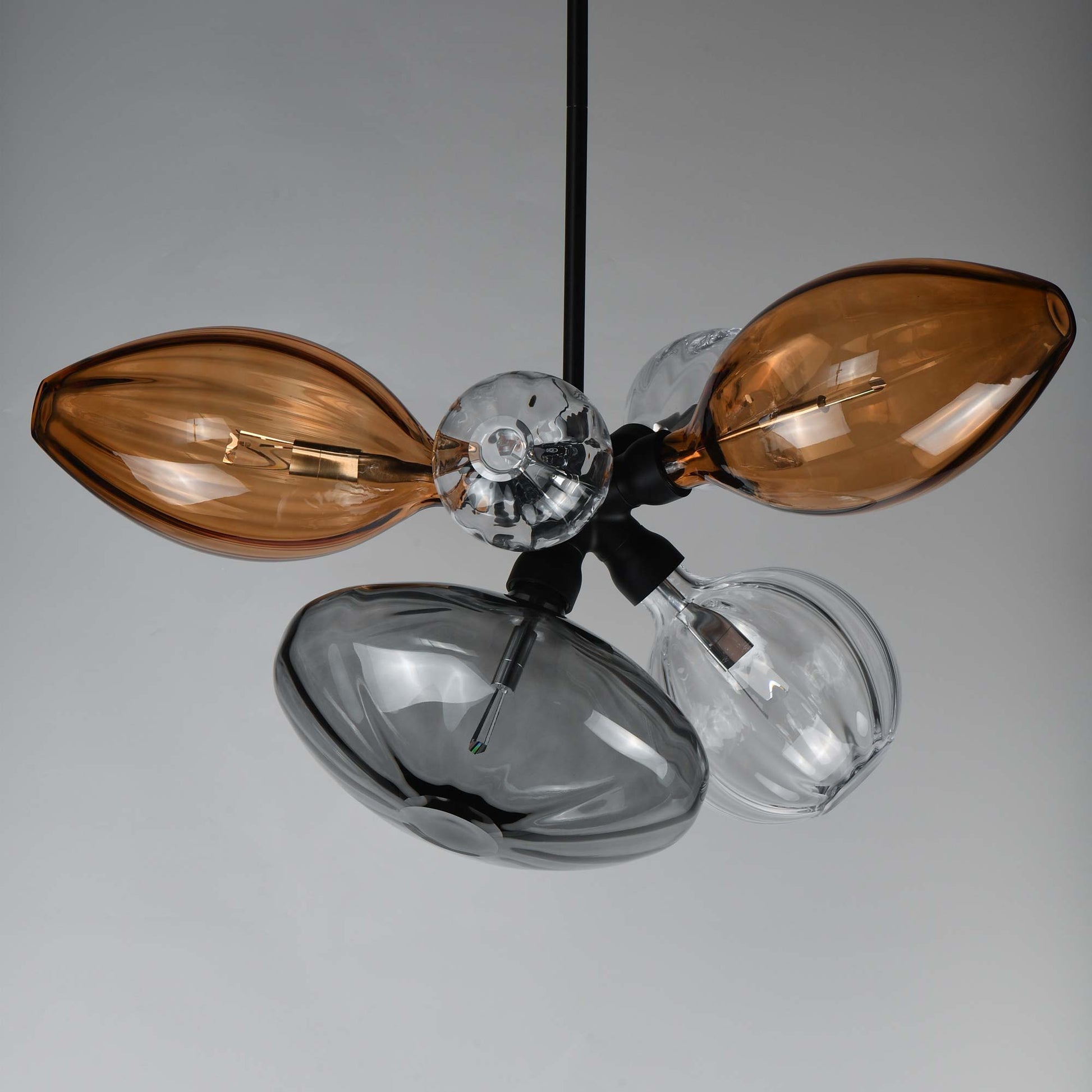 Ray Dance Single Cluster LED Pendant Light in Detail.