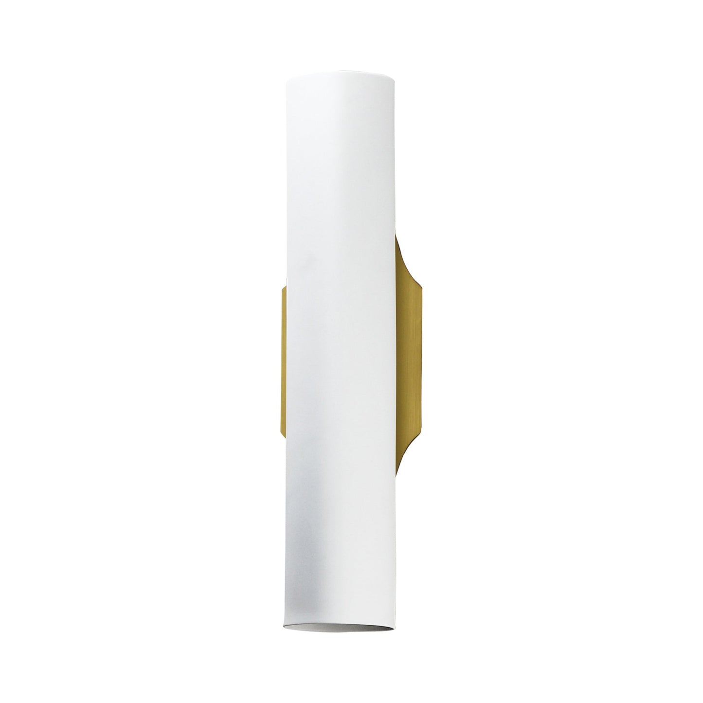 Tropo LED Wall Light in Vintage Brass/White.