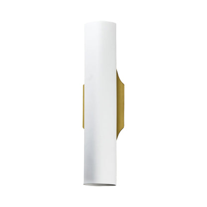 Tropo LED Wall Light in Vintage Brass/White.
