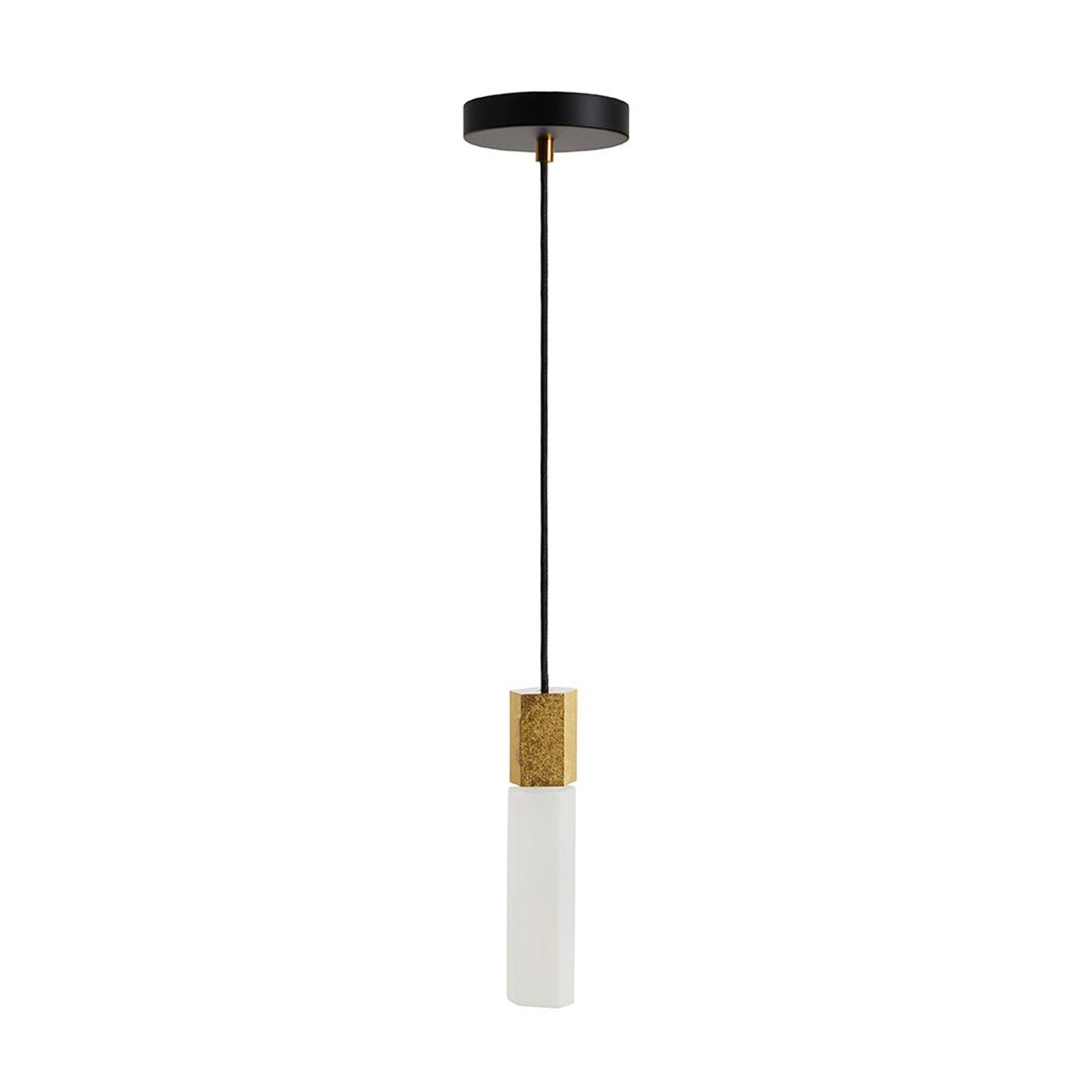Basalt Pendant Light in Brass.