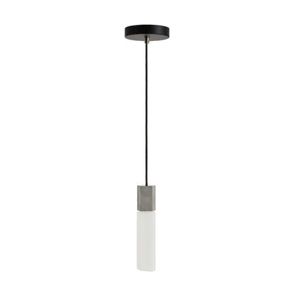 Basalt Pendant Light in Stainless Steel.