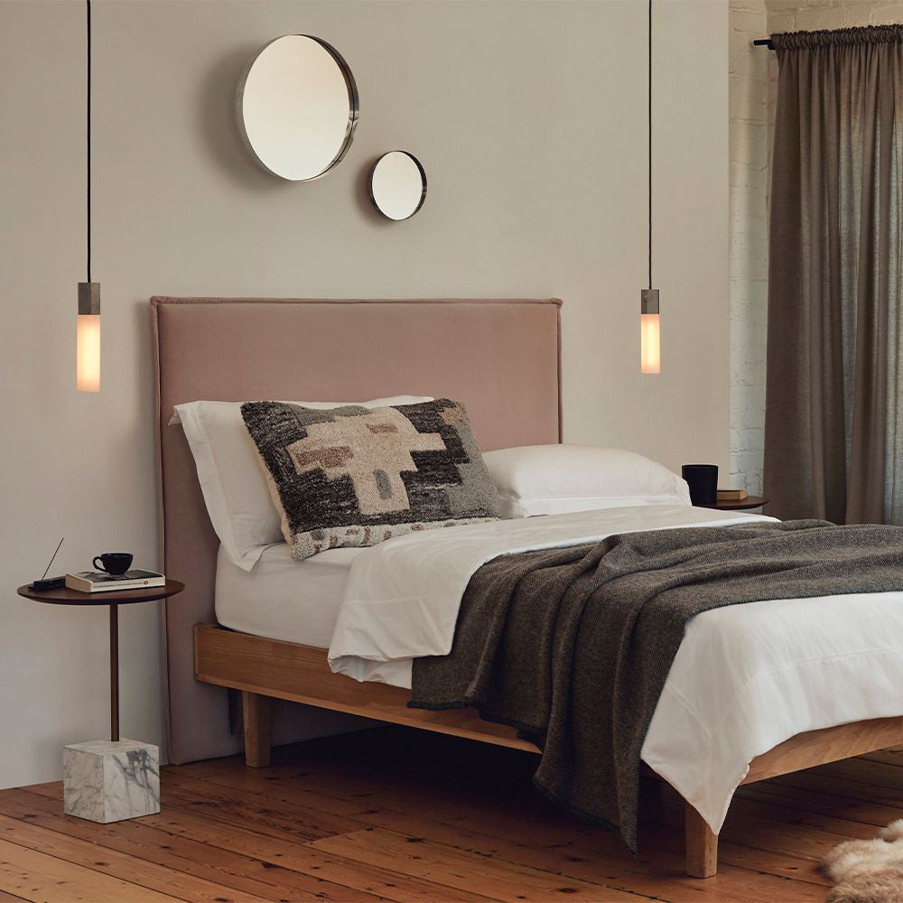 Basalt Pendant Light bedroom.