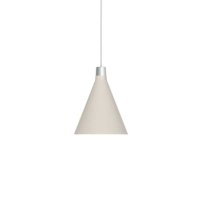 Bower Pendant Light in Oyster White (Small).