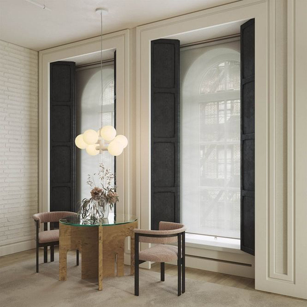 Echo Chandelier in living room.