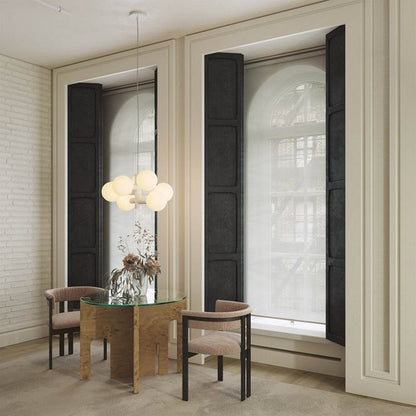 Echo Chandelier in living room.