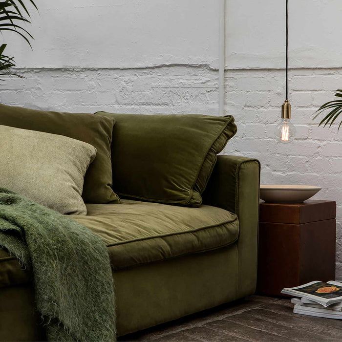 Elva Medium Base G30 Type LED Bulb in living room.