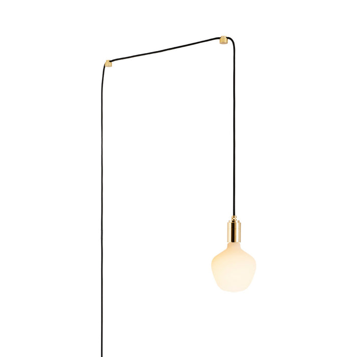 Enno Plug-In Pendant Light in Brass.